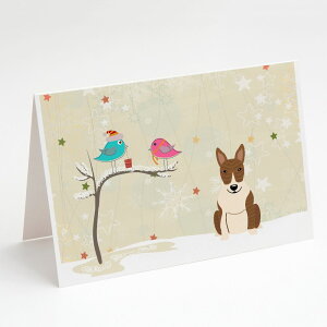 [] Caroline's Treasures ueA uh NX}XJ[hitjA5C` x 7C`i8JEg [yVCOʔ] | Caroline's Treasures Bull Terrier Brindle Christmas Greeting Cards with