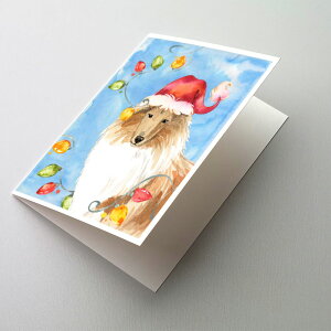 [RDY] [] Caroline's Treasures R[ NX}XJ[hitjA5C` x 7C`i8JEg [yVCOʔ] | Caroline's Treasures Collie Christmas Greeting Cards with Envelopes, 5" x 7" (8 Count)