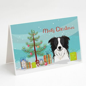 [] Caroline's Treasures {[_[R[ NX}XJ[hitjA5C` x 7C`i8JEg [yVCOʔ] | Caroline's Treasures Border Collie Christmas Greeting Cards with Envelopes, 5" x 7