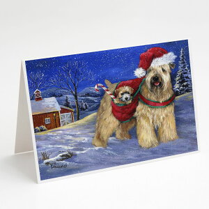 [] Caroline's Treasures EB[eEeÃNX}XEO[eBOJ[hitjA5C` x 7C`i8JEg [yVCOʔ] | Caroline's Treasures Wheaten Terrier Christmas Gre