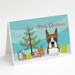 [��������] Caroline's Treasures Boxer Christmas Greeting Cards with Envelopes, 5" x 7" (8 Count) [�y�V�C�O�ʔ�] | Caroline's Treasures Boxer Christmas Greeting Cards with Envelopes, 5" x 7" (8 Count)