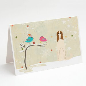 [RDY] [] Caroline's Treasures {]C NX}XJ[hitjA5C` x 7C`i8JEg [yVCOʔ] | Caroline's Treasures Borzoi Christmas Greeting Cards with Envelopes, 5" x 7" (8 Count)