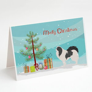 [RDY] [] Caroline's Treasures {`NX}XtO[eBOJ[hA5" x 7" (8JEg) [yVCOʔ] | Caroline's Treasures Japanese Chin Christmas Christmas Greeting Cards with Envelopes, 5" x 7"