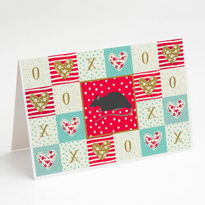 [��������] Caroline's Treasures Black Rat Love Greeting Cards with Envelopes, 5" x 7" (8 Count) [�y�V�C�O�ʔ�] | Caroline's Treasures Black Rat Love Greeting Cards with Envelopes, 5" x 7" (8 Count)