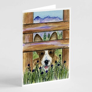 [RDY] [] Caroline's Treasures R[M[EO[eBOJ[hAtA5C` x 7C`i8JEgj [yVCOʔ] | Caroline's Treasures Corgi Greeting Cards with Envelopes, 5" x 7" (8 Count)