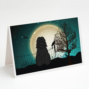 [��������] Caroline'sTreasures Scary Bouvier des Flandres Halloween Greeting Cards with Envelopes, 5" x 7" (8 Count) [�y�V�C�O�ʔ�] | Caroline'sTreasures Scary Bouvier des Flandres Halloween Greeting Cards with Envelopes, 5" x 7" (8 Count