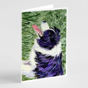 [RDY] [��������] Caroline's Treasures �{�[�_�[�R���[�̃O���[�e�B���O�J�[�h�A�����t���A5�C���` x 7�C���`�i8�J�E���g�j [�y�V�C�O�ʔ�] | Caroline's Treasures Border Collie Greeting Cards with Envelopes, 5" x 7"