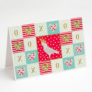 [RDY] [��������] Caroline's Treasures Cockatoo Love Greeting Cards with Envelopes, 5" x 7" (8 Count) [�y�V�C�O�ʔ�] | Caroline's Treasures Cockatoo Love Greeting Cards with Envelopes, 5" x 7" (8 Count)