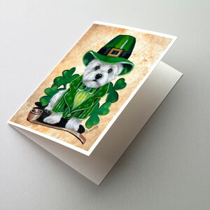 [RDY] [��������] Caroline's Treasures Westie St Patrick's Day Leprechaun Greeting Cards with Envelopes, 5 x 7 (8 Count) [�y�V�C�O�ʔ�] | Caroline's Treasures Westie St Patrick's Day Leprechaun Greeting Cards with Envelopes, 5 x 7 (8 Count)