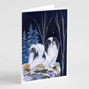 [��������] Caroline's Treasures Starry Night Japanese Chin Greeting Cards with Envelopes, 5 x 7 (8 Count) [�y�V�C�O�ʔ�] | Caroline's Treasures Starry Night Japanese Chin Greeting Cards with Envelopes, 5 x 7 (8 Count)