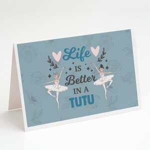 [RDY] [��������] Life is Better in a Tutu Dance �O���[�e�B���O�J�[�h�ƕ��� 8������ [�y�V�C�O�ʔ�] | Life is Better in a Tutu Dance Greeting Cards and Envelopes Pack of 8