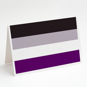 [��������] Asexual Pride �O���[�e�B���O�J�[�h�ƕ����i8������ [�y�V�C�O�ʔ�] | Asexual Pride Greeting Cards and Envelopes Pack of 8
