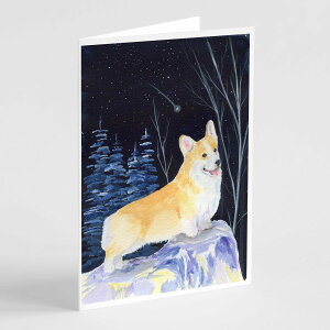 [��������] Caroline's Treasures Starry Night Corgi Greeting Cards with Envelopes, 5" x 7" (8 Count) [�y�V�C�O�ʔ�] | Caroline's Treasures Starry Night Corgi Greeting Cards with Envelopes, 5" x 7" (8 Count)