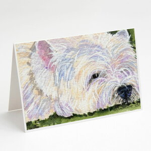 [RDY] [] Caroline's Treasures EFXeBEO[eBOJ[hitjA5C` x 7C`i8JEg [yVCOʔ] | Caroline's Treasures Westie Greeting Cards with Envelopes, 5" x 7" (8 Count)