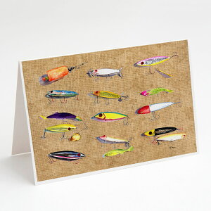 [��������] Caroline's Treasures Fishing Lures Greeting Cards with Envelopes, 5" x 7" (8 Count) [�y�V�C�O�ʔ�] | Caroline's Treasures Fishing Lures Greeting Cards with Envelopes, 5" x 7" (8 Count)