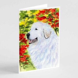 [RDY] [��������] Caroline's Treasures �O���[�g�s���j�[�Y�E�O���[�e�B���O�J�[�h�i�����t���j�A5�C���`x7�C���`�i8�J�E���g [�y�V�C�O�ʔ�] | Caroline's Treasures Great Pyrenees Greeting Cards with Envelopes, 5