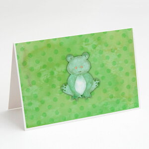 [RDY] [��������] Polkadot Frog Watercolor Greeting Cards and Envelope 8���Z�b�g [�y�V�C�O�ʔ�] | Polkadot Frog Watercolor Greeting Cards and Envelopes Pack of 8