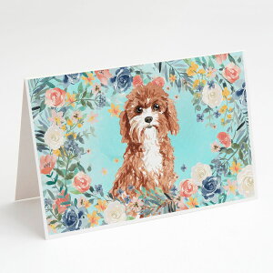[RDY] [��������] Caroline's Treasures Cavapoo �O���[�e�B���O�J�[�h�i�����t���j�A5�C���` x 7�C���`�i8�J�E���g [�y�V�C�O�ʔ�] | Caroline's Treasures Cavapoo Greeting Cards with Envelopes, 5 x 7 (8 Count)