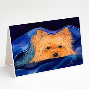 [RDY] [] Caroline's Treasures [L[O[eBOJ[hAtA5C`x7C`i8JEgj [yVCOʔ] | Caroline's Treasures Yorkie Greeting Cards with Envelopes, 5" x 7" (8 Count)
