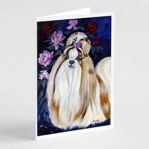 [RDY] [��������] Caroline's Treasures Shih Tzu�O���[�e�B���O�J�[�h�A�����t���A5�C���` x 7�C���`�i8�J�E���g�j [�y�V�C�O�ʔ�] | Caroline's Treasures Shih Tzu Greeting Cards with Envelopes, 5 x 7 (8 Count)