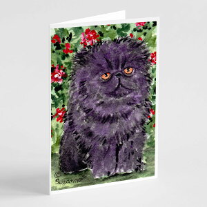[] Caroline's Treasures yVLO[eBOJ[hAtA5C`x7C`i8JEgj [yVCOʔ] | Caroline's Treasures Persian Cat Greeting Cards with Envelopes, 5" x 7" (8 Count)