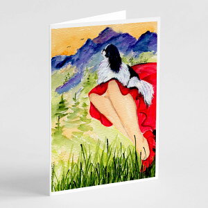 [RDY] [��������] Caroline's Treasures Lady with her Japanese Chin Greeting Cards with Envelopes, 5 x 7 (8 Count) [�y�V�C�O�ʔ�] | Caroline's Treasures Lady with her Japanese Chin Greeting Cards with Envelopes, 5 x 7 (8 Count)
