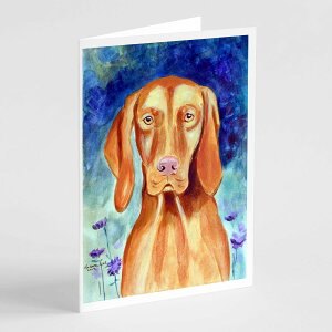 [RDY] [��������] Caroline's Treasures Vizsla�O���[�e�B���O�J�[�h�A�����t���A5�C���` x 7�C���`�i8�J�E���g�j [�y�V�C�O�ʔ�] | Caroline's Treasures Vizsla Greeting Cards with Envelopes, 5 x 7 (8 Count)