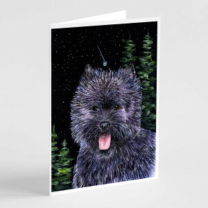 [RDY] [��������] Caroline's Treasures Starry Night Cairn Terrier Greeting Cards with Envelopes, 5 x 7 (8 Count) [�y�V�C�O�ʔ�] | Caroline's Treasures Starry Night Cairn Terrier Greeting Cards with Envelopes, 5 x 7 (8 Count)
