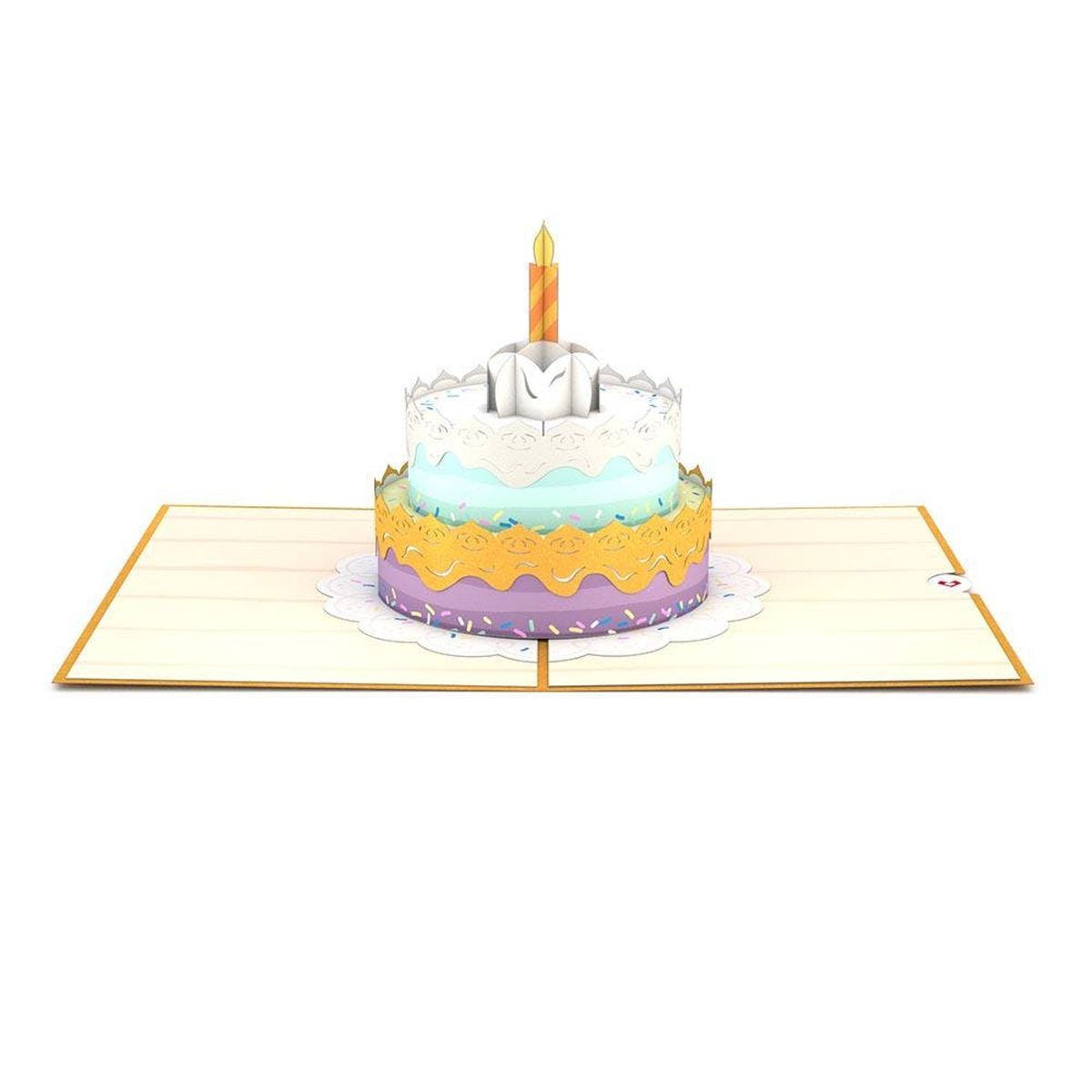[送料無料] Lovepop Happy Birthday Cake Pop Up 3D グリーティングカード、5インチ x 7インチ、封筒付き [海外通販] Lovepop Happy Birthday Cake Pop Up 3D Greeting Card, 5" x 7", Envelope Included