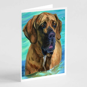 [RDY] [��������] Caroline's Treasures �t�B���E�u���W���I�E�O���[�e�B���O�J�[�h�i�����t���j�A5�C���`x7�C���`�i8�J�E���g [�y�V�C�O�ʔ�] | Caroline's Treasures Fila Brasilerio Greeting Cards with Envelopes, 5"