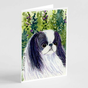 [RDY] [��������] Caroline's Treasures �����t���O���[�e�B���O�J�[�h�A5�C���` x 7�C���`�i8�J�E���g�j [�y�V�C�O�ʔ�] | Caroline's Treasures Japanese Chin Greeting Cards with Envelopes, 5 x 7 (8 Count)