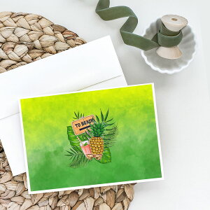 [RDY] [��������] To the Beach �ẴO���[�e�B���O�J�[�h�ƕ��� 8������ [�y�V�C�O�ʔ�] | To the Beach Summer Greeting Cards and Envelopes Pack of 8