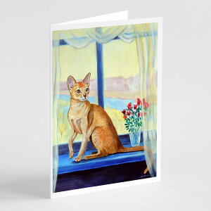 [RDY] [] Caroline's Treasures L̃O[eBOJ[hAtA5C` x 7C`i8JEgj [yVCOʔ] | Caroline's Treasures Cat Greeting Cards with Envelopes, 5" x 7" (8 Count)