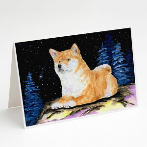 [RDY] [��������] Caroline's Treasures Starry Night Shiba Inu Greeting Cards with Envelop, 5 x 7 (8 Count) [�y�V�C�O�ʔ�] | Caroline's Treasures Starry Night Shiba Inu Greeting Cards with Envelopes, 5 x 7 (8 Count)