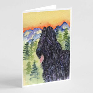 [] Caroline's Treasures uA[ O[eBOJ[h t 5C` x 7C`i8JEgj [yVCOʔ] | Caroline's Treasures Briard Greeting Cards with Envelopes, 5" x 7" (8 Count)