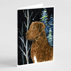 [RDY] [��������] Caroline's Treasures Starry Night Chesapeake Bay Retriever Greeting Cards with Envelopes, 5 x 7 (8 Count) [�y�V�C�O�ʔ�] | Caroline's Treasures Starry Night Chesapeake Bay Retriever Greeting Cards with Envelopes, 5 x 7 (8 C