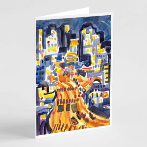 [��������] Caroline's Treasures Skyline Abstract Greeting Cards with Envelopes, 5" x 7" (8 Count) [�y�V�C�O�ʔ�] | Caroline's Treasures Skyline Abstract Greeting Cards with Envelopes, 5" x 7" (8 Count)