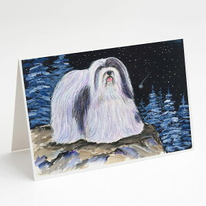 [RDY] [��������] Caroline's Treasures Starry Night Havanese Greeting Cards with Envelopes, 5" x 7" (8 Count) [�y�V�C�O�ʔ�] | Caroline's Treasures Starry Night Havanese Greeting Cards with Envelopes, 5" x 7" (8 Count)