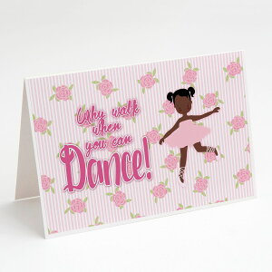 [RDY] [] oG AtJAJ sbOe[ O[eBOJ[hƕ 8 [yVCOʔ] | Ballet African American Pigtails Greeting Cards and Envelopes Pack of 8
