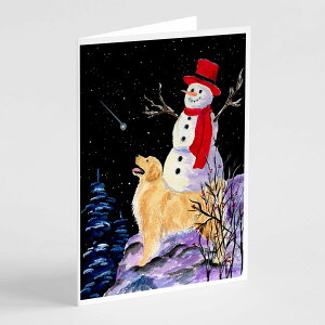 [��������] Caroline's Treasures �S�[���f�����g���o�[�E�O���[�e�B���O�J�[�h�i�����t���j�A5�C���` x 7�C���`�i8�J�E���g [�y�V�C�O�ʔ�] | Caroline's Treasures Golden Retriever Greeting Cards with Envelop