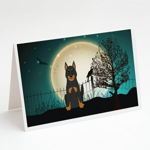 [RDY] [��������] Caroline'sTreasures Scary Beauce Shepherd Dog Halloween Greeting Cards with Envelopes, 5" x 7" (8 Count) [�y�V�C�O�ʔ�] | Caroline'sTreasures Scary Beauce Shepherd Dog Halloween Greeting Cards with Envelopes, 5" x 7" (8 Count)