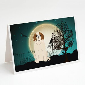 [RDY] [��������] Caroline'sTreasures Scary Saint Bernard Halloween Greeting Cards with Envelopes, 5" x 7" (8 Count) [�y�V�C�O�ʔ�] | Caroline'sTreasures Scary Saint Bernard Halloween Greeting Cards with Envelopes, 5" x 7" (8 Count)