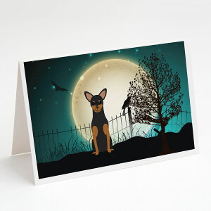 [��������] Caroline'sTreasures Scary Manchester Terrier Halloween Greeting Cards with Envelopes, 5 x 7 (8 Count) [�y�V�C�O�ʔ�] | Caroline'sTreasures Scary Manchester Terrier Halloween Greeting Cards with Envelopes, 5 x 7 (8 Count)