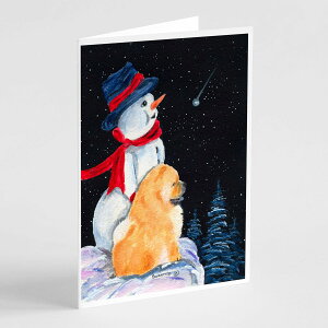 [RDY] [��������] Caroline's Treasures Snowman with Chow Chow Greeting Cards with Envelopes, 5 x 7 (8 Count) [�y�V�C�O�ʔ�] | Caroline's Treasures Snowman with Chow Chow Greeting Cards with Envelopes, 5 x 7 (8 Count)