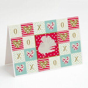 [��������] Caroline's Treasures Silver Fantail Pigeon Love Greeting Cards with Envelopes, 5" x 7" (8 Count) [�y�V�C�O�ʔ�] | Caroline's Treasures Silver Fantail Pigeon Love Greeting Cards with Envelopes, 5" x 7" (8 Count)