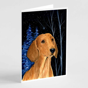 [] Caroline's Treasures Starry Night Dachshund Greeting Cards with Envelopes, 5" x 7" (8 Count) [yVCOʔ] | Caroline's Treasures Starry Night Dachshund Greeting Cards with Envelopes, 5" x 7" (8 Count)