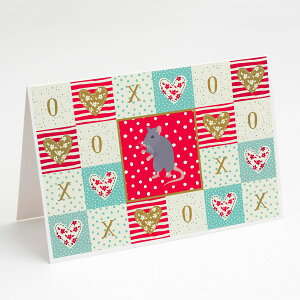 [RDY] [��������] Caroline's Treasures Blue Rat Love Greeting Cards with Envelopes, 5 x 7 (8 Count) [�y�V�C�O�ʔ�] | Caroline's Treasures Blue Rat Love Greeting Cards with Envelopes, 5 x 7 (8 Count)