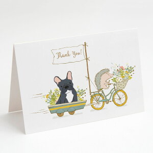 [] Caroline's Treasures t`uhbÕO[eBOJ[hAtA5C` x 7C`i8jB [yVCOʔ] | Caroline's Treasures French Bulldog Black Greeting Cards with Envelopes, 5