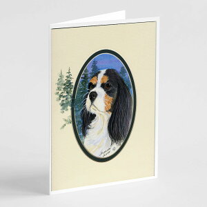 [RDY] [��������] Caroline's Treasures Cavalier Spaniel �O���[�e�B���O�J�[�h�i�����t���j�A5�C���` x 7�C���`�i8�J�E���g [�y�V�C�O�ʔ�] | Caroline's Treasures Cavalier Spaniel Greeting Cards with Envelopes, 5 x 7 (8 C