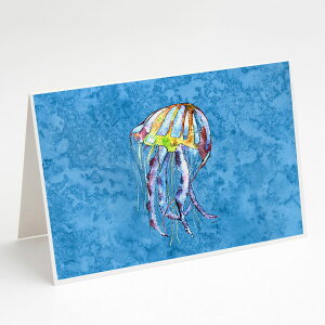 [RDY] [��������] Caroline's Treasures Jelly Fish�̃O���[�e�B���O�J�[�h�ƕ����A5�C���` x 7�C���`�i8�J�E���g�j [�y�V�C�O�ʔ�] | Caroline's Treasures Jelly Fish Greeting Cards with Envelopes, 5 x 7 (8 Count)